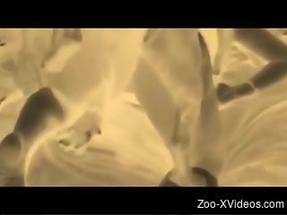 Exciting close-up video with a horny MILF and her pooch
